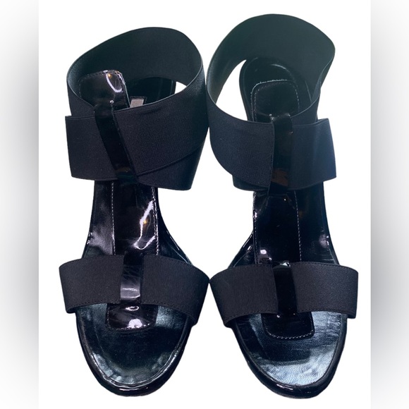 Manolo Blahnik | Size 38.5/8.5 Zebra Print Open Toe Wedge Heels - Picture 2 of 7